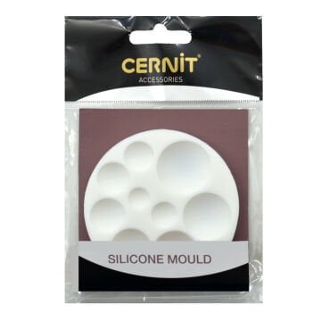 Cernit Silikon Polimer Kil Kalıplar Round Cabochons