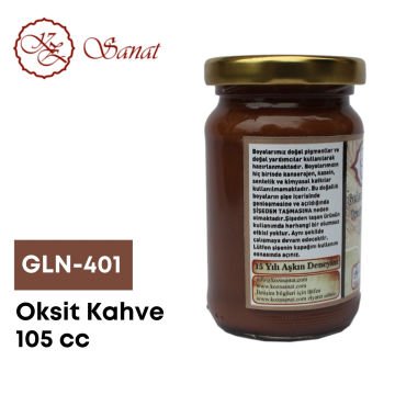 Koza Sanat Geleneksel Ebru Boyası 105cc GLN-401 Oksit Kahve