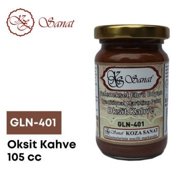 Koza Sanat Geleneksel Ebru Boyası 105cc GLN-401 Oksit Kahve
