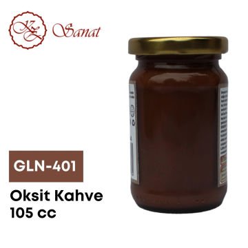 Koza Sanat Geleneksel Ebru Boyası 105cc GLN-401 Oksit Kahve