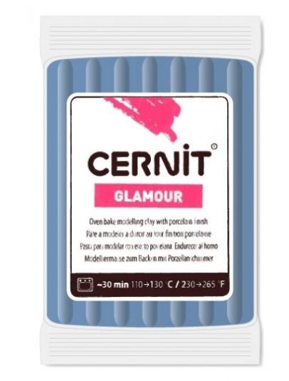Cernit Glamour Metalik Polimer Kill 56gr 246 Navy Blue
