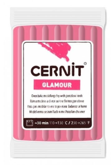 Cernit Glamour Metalik Polimer Kill 56gr Carmine Red 420
