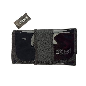 BBack Rulo Kalem Çantası 25 Bölümlü 48,5x22cm - Şeffaf Siyah