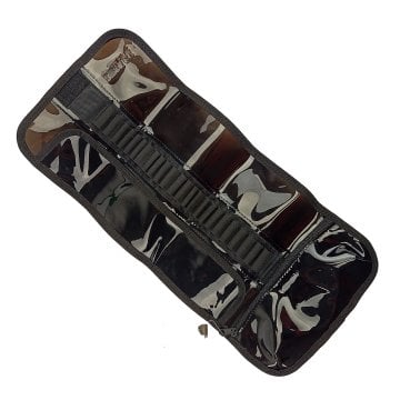 BBack Rulo Kalem Çantası 25 Bölümlü 48,5x22cm - Şeffaf Siyah