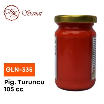 Koza Sanat Geleneksel Ebru Boyası 105cc GLN-335 Pigment Turuncu
