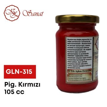 Koza Sanat Geleneksel Ebru Boyası 105cc GLN-315 Pigment Kırmızı