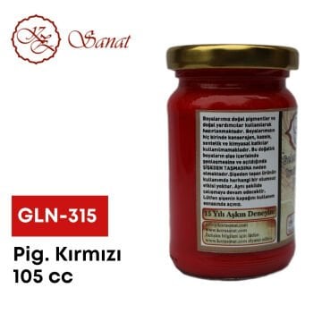 Koza Sanat Geleneksel Ebru Boyası 105cc GLN-315 Pigment Kırmızı