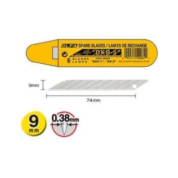 OLFA DKB-5 Dar ''30 Derece Açılı'' Seri/SAC-1 Maket Bıçağı Yedeği 5li 