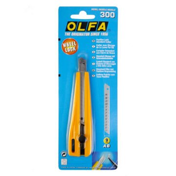 Olfa Maket Bıçağı Dar Vida Kilit Mekanizmalı 300