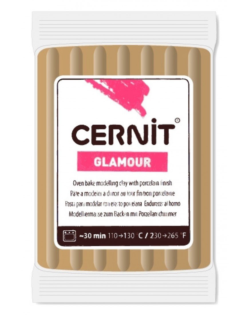 Cernit Glamour Metalik Polimer Kill 56gr 800 Brown