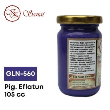 Koza Sanat Geleneksel Ebru Boyası 105cc GLN-560 Pigment Eflatun