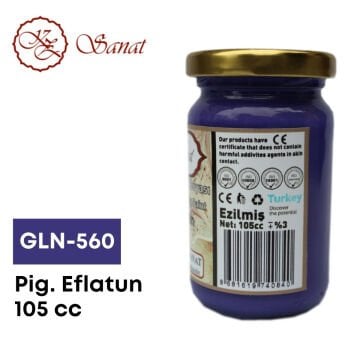Koza Sanat Geleneksel Ebru Boyası 105cc GLN-560 Pigment Eflatun