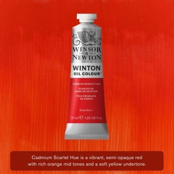 Winsor Newton Winton Yağlı Boya 37ml 107 Cadmium Scarlet Hue
