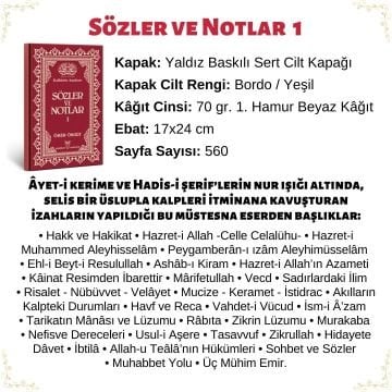Sözler ve Notlar 1