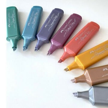 Faber Castell 8 Renk Textliner 46 Metalik İşaretleme Kalem Seti