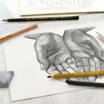 Faber-Castell Kömür Eskiz Seti 7 Parça