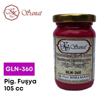 Koza Sanat Geleneksel Ebru Boyası 105cc GLN-360 Pigment Fuşya