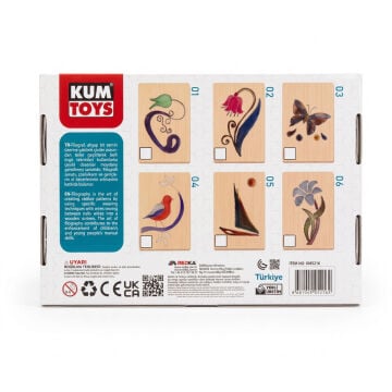 Kumtoys Filografi Sanatı 24x17cm 02 Lale