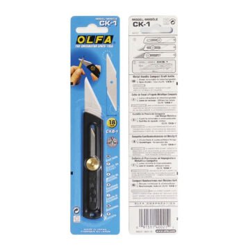 Olfa CK-1 Ahşap İşçiliğine Özel Metal Gövde Tasarımlı Maket Bıçağı