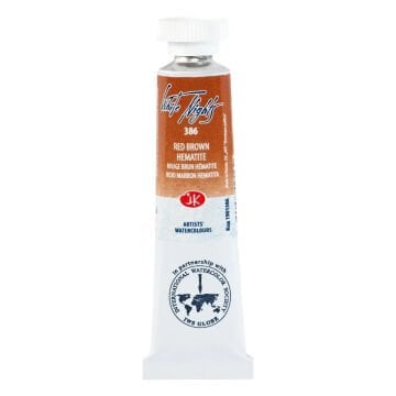 White Nights Watercolor Tüp Sulu Boya 10ml 386 Red Brown Hematite