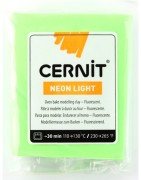 Cernit Neon Light Karanlıkta Parlayan Polimer Kil 56gr 600 Neon Green
