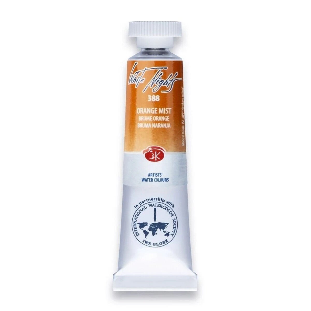 White Nights Watercolor Tüp Sulu Boya 10ml 388 Orange Mist