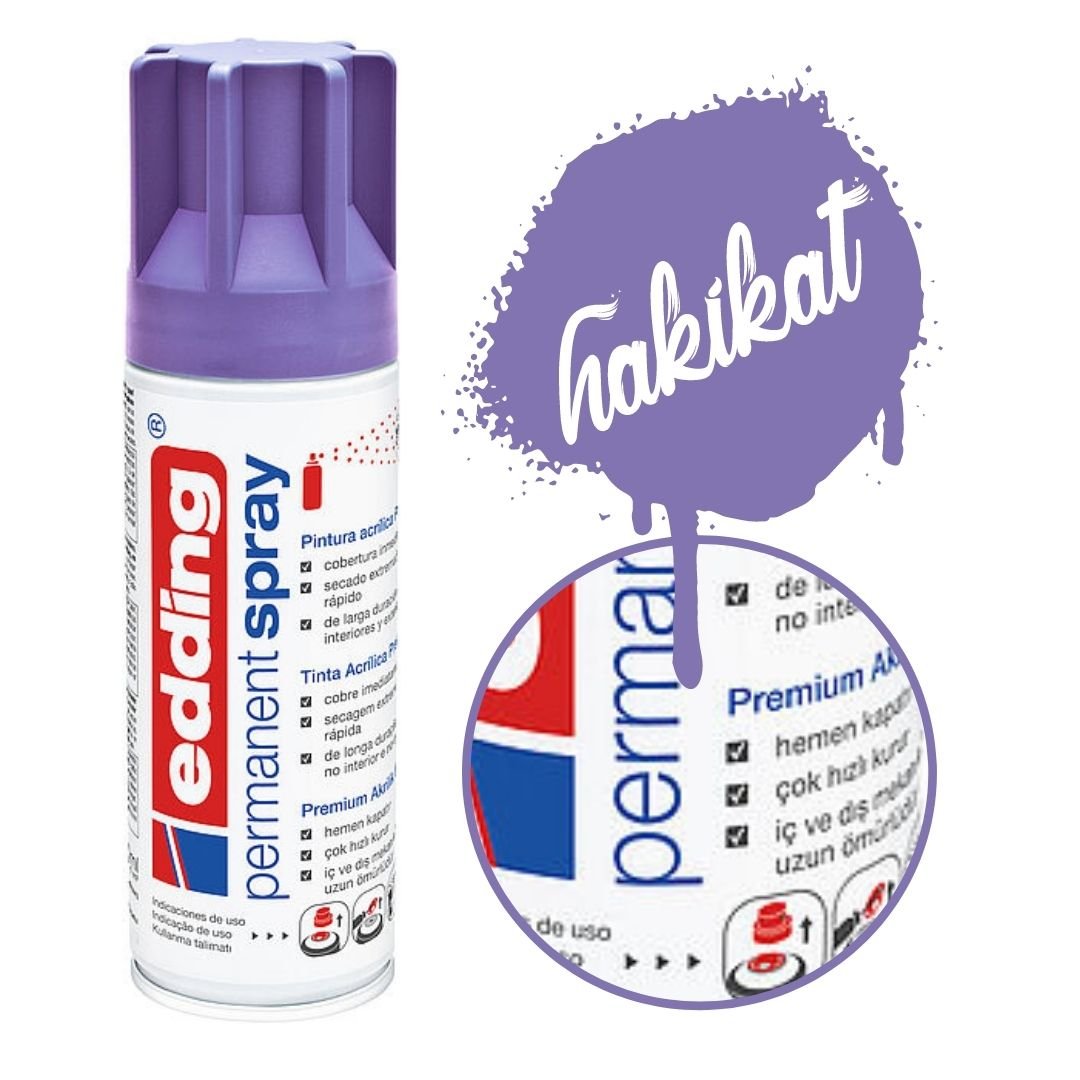 Edding 5200 Permanent Akrilik Sprey 200ml 908 Lilac Mat