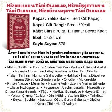 Hizbullah'a Tâbi Olanlar Hizbüşşeytan'a Tâbi Olanlar Hizbülvahşet'e Tâbi Olanlar