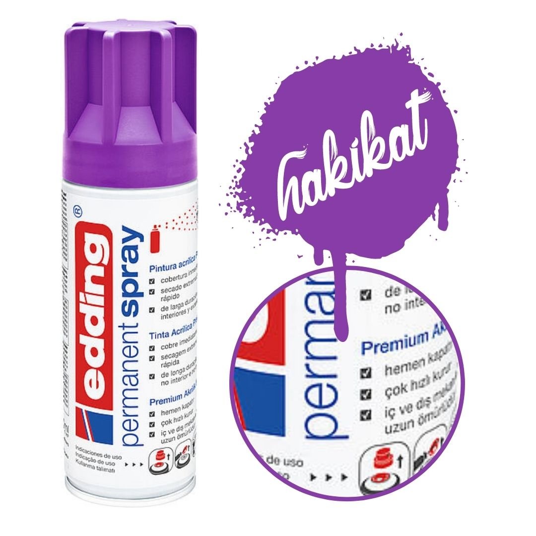Edding 5200 Permanent Akrilik Sprey 200ml 910 Berry Mat