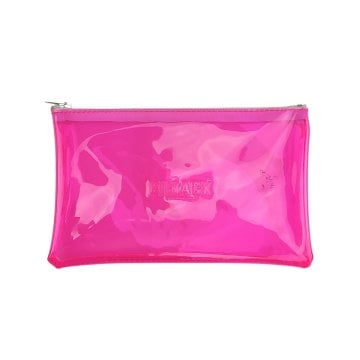 BBack Tek Bölümlü Kalemlik 20x12cm - Şeffaf Pembe