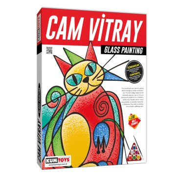 Kumtoys Cam Vitray Glass Painting 22x28cm Deniz Manzarası CV12