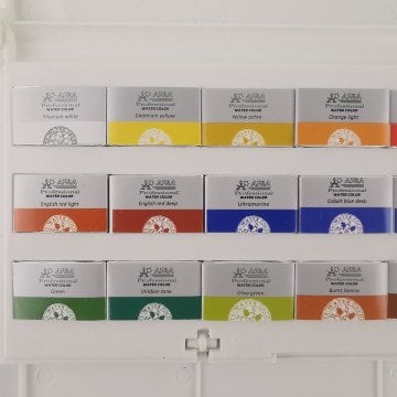 Afra Artists Water Colours Sulu Boya Tam Tablet Seti 24lü