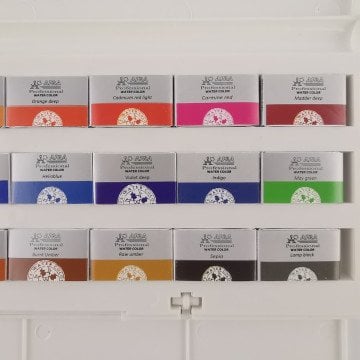 Afra Artists Water Colours Sulu Boya Tam Tablet Seti 24lü