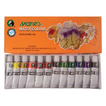 Maries Watercolour Tüp Suluboya 9ml 12 renk