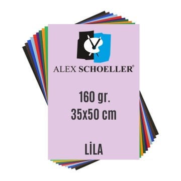 Alex Schoeller Fon Kartonu 160gr 35x50cm 06 Lila
