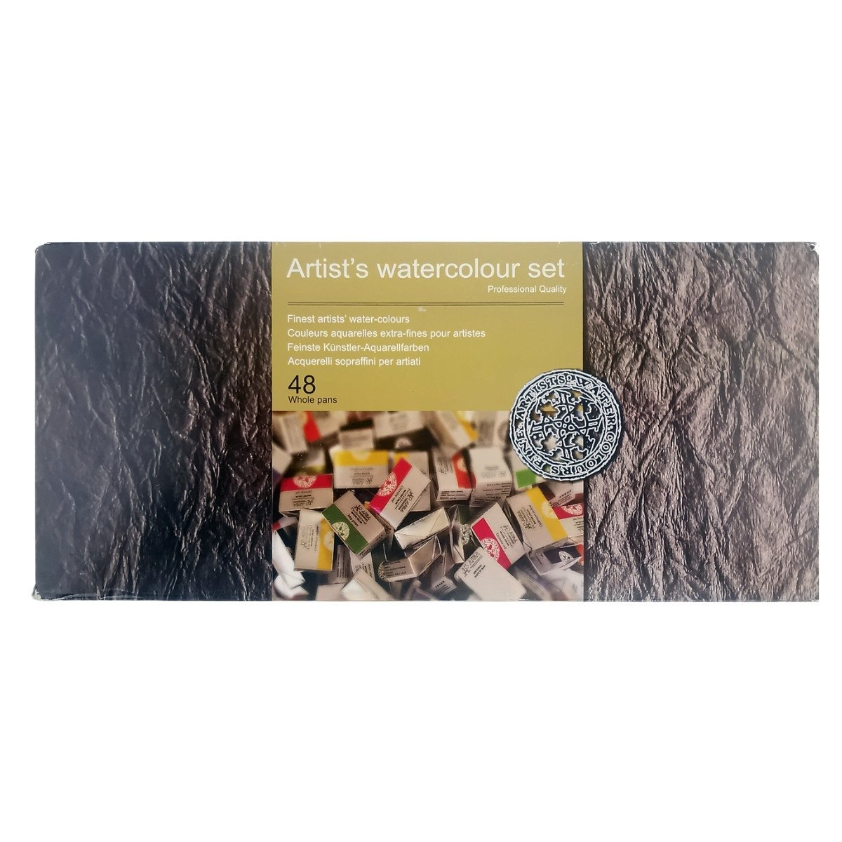 Afra Artists Water Colours Sulu Boya Tablet Seti Ahşap Kutu 48li