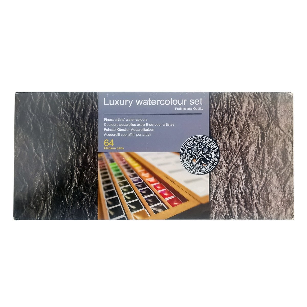 Afra Artists Water Colours Sulu Boya Tablet Seti Ahşap Kutu 64lü
