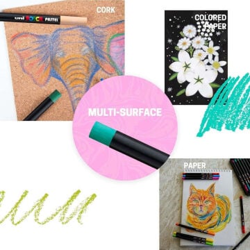 Uni Posca Wax Pastel Boya Kalemi 06 Green