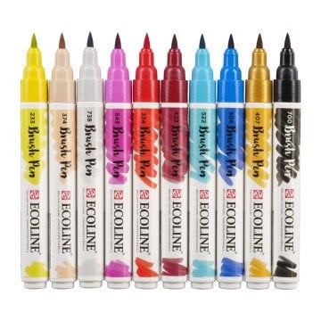 Talens Ecoline Brush Pen 10lu Stilist Fashion