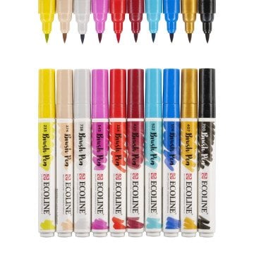 Talens Ecoline Brush Pen 10lu Stilist Fashion