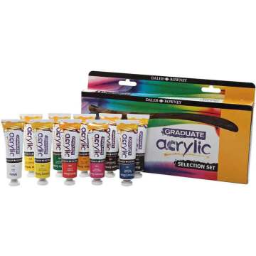 Daler Rowney Graduate Akrilik Boya 10 Renk x 38ml