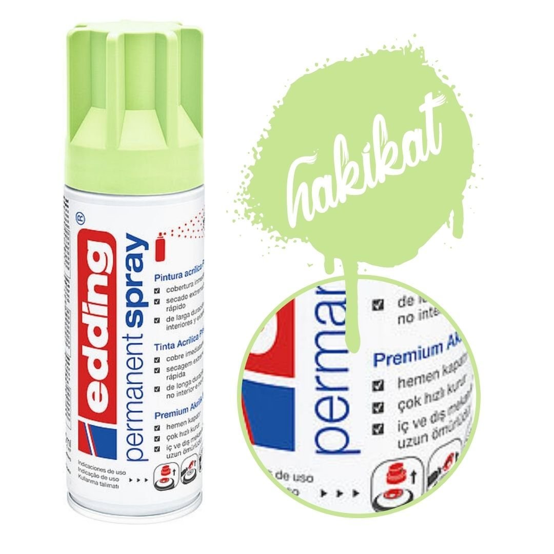 Edding 5200 Permanent Akrilik Sprey 200ml 917 Pastel Green