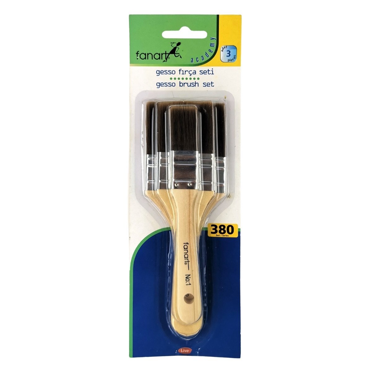Fanart Academy Seri 380 Gesso Fırça Seti 3lü