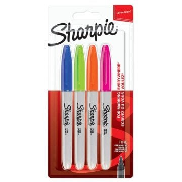 Sharpie Permanent Markör Fine Canlı Renkler 4lü