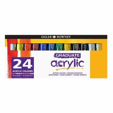 Daler Rowney Graduate Akrilik Boya 24 Renk x 22ml