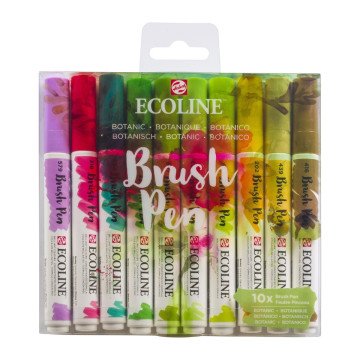 Talens Ecoline Brush Pen 10lu Botanik Renkler