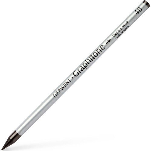 Derwent Watersoluble Graphitone Suda Çözünebilen Ağaçsız Grafit Kalemi 4B