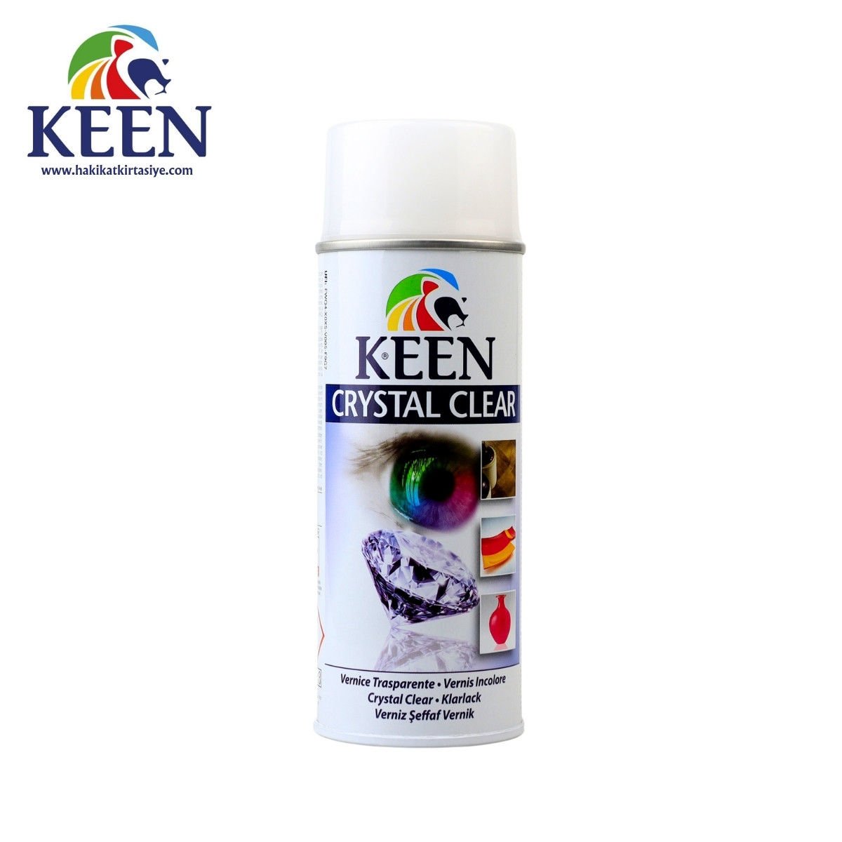 Keen Akrilik Sprey Vernik 400ml Crystal Clear Şeffaf Matt
