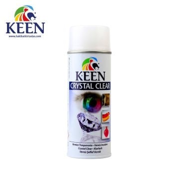 Keen Akrilik Sprey Vernik 400ml Crystal Clear Şeffaf Matt