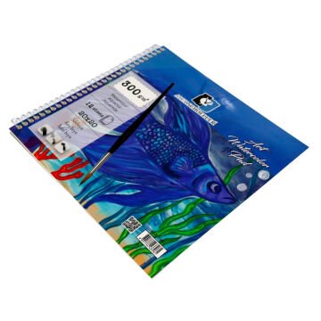 Alex Schoeller Art Sulu Boya Defteri 300gr 20X20cm 12yp Spiralli ALX 3961